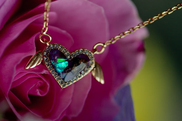 AMELIA - WINGED HEART PENDANT
