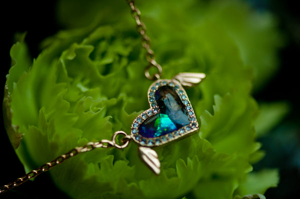 AMELIA - WINGED HEART PENDANT
