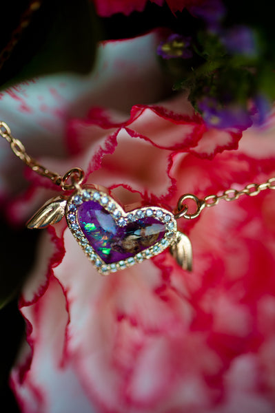 AMELIA - WINGED HEART PENDANT