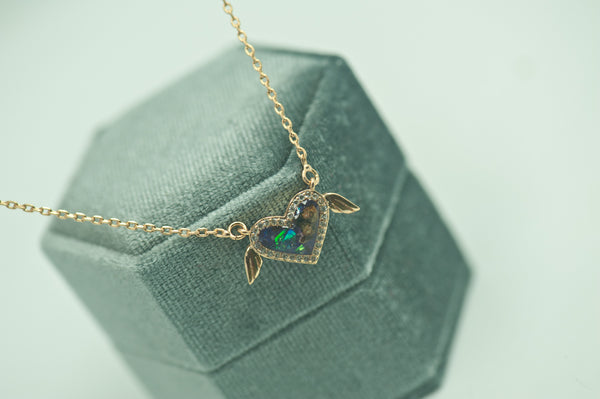 AMELIA - WINGED HEART PENDANT
