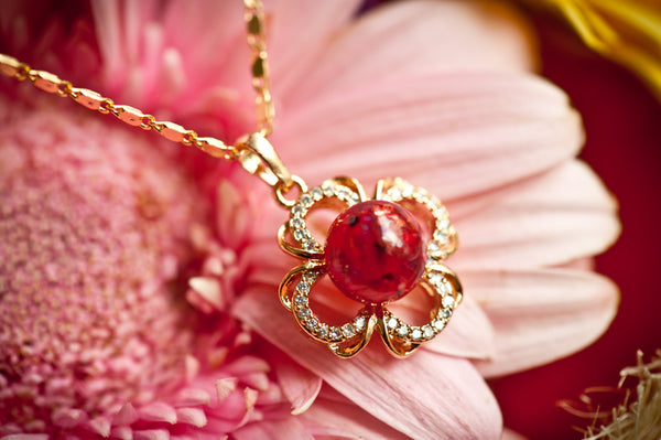 AUDETTE - FLOWER PEARL PENDANT