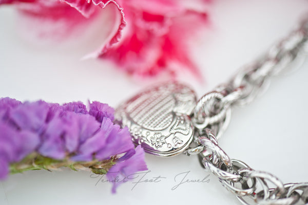 CAROL - MEMORY LOCKET CHUNK BRACELET