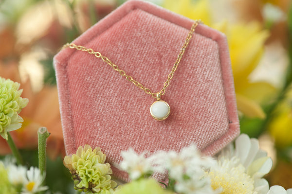 DARLENA - MILK DROP PENDANT