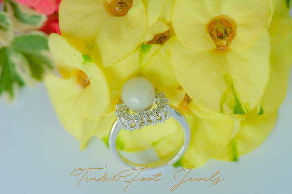 DIVINE - HEART CORONATION PEARL RING