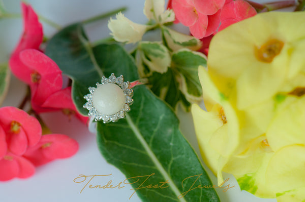 DIVINE - HEART CORONATION PEARL RING