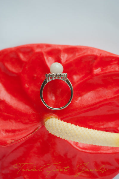 DIVINE - HEART CORONATION PEARL RING