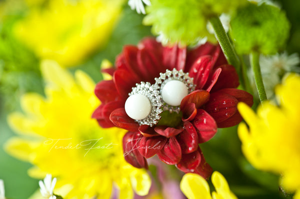 ELIZABETH - CORONATION STUD PEARL EARRING