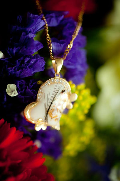 HEART - FLOWER PENDANT