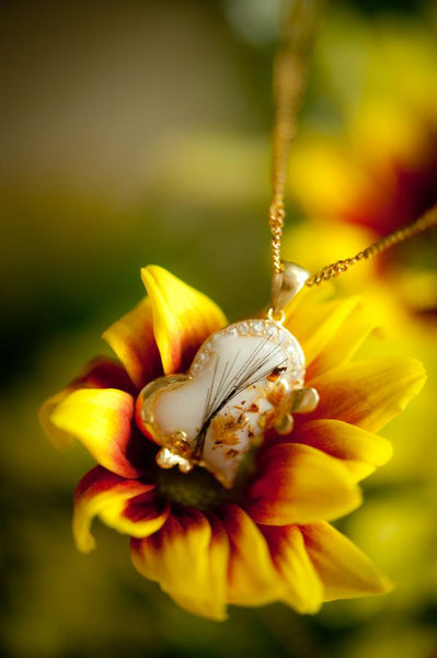 HEART - FLOWER PENDANT
