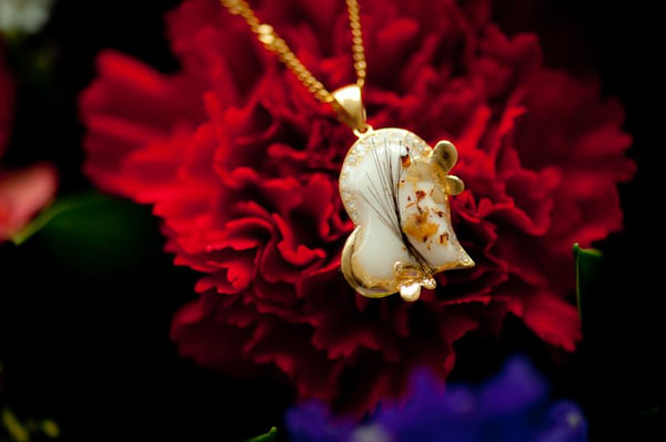 HEART - FLOWER PENDANT