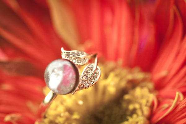 KAMILA - LEAF PEARL RING