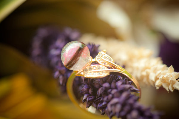 KAMILA - LEAF PEARL RING