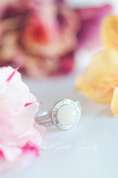 KATRINE - HALO PEARL RING
