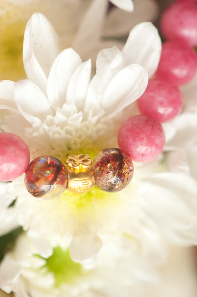 LEONIE - STRAWBERRY QUARTZ MONEY BAG BRACELET