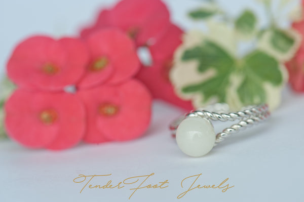 MAI - LOVE KNOT PEARL RING