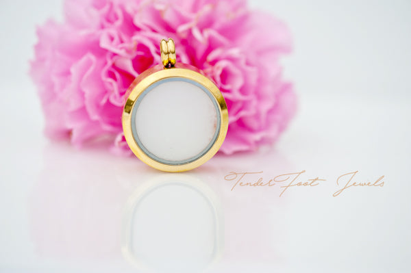 RHONDA ROUND MEMORY GLASS LOCKET