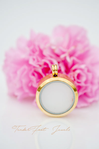 RHONDA ROUND MEMORY GLASS LOCKET