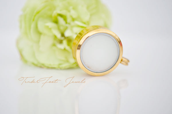 RHONDA ROUND MEMORY GLASS LOCKET
