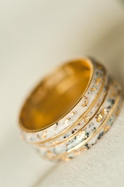 RON AND TESSA - COUPLE CHANNEL RING