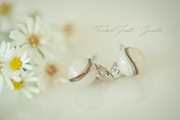 ROSE - STUD PEARL EARRING