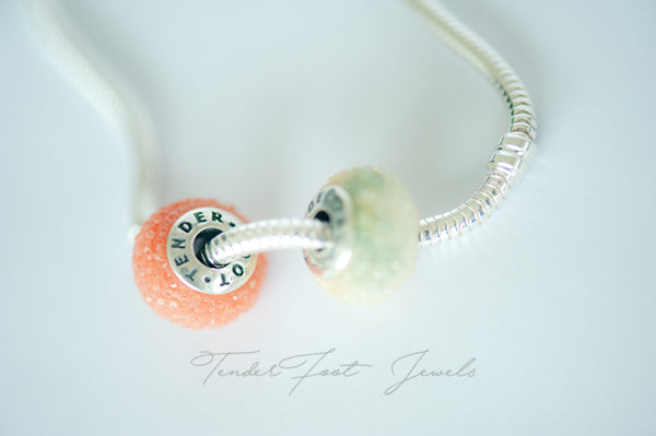 REBECCA - TEXTURED BEAD CHARM