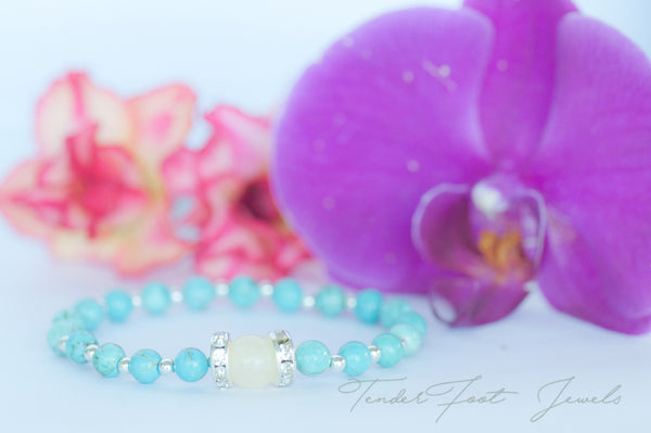 THEA - TURQUOISE BREASTMILK BRACELET