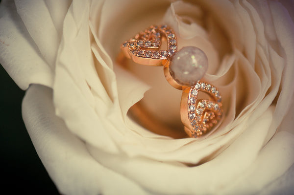 TYAS - DOUBLE HEART PEARL RING