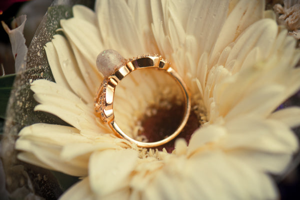 TYAS - DOUBLE HEART PEARL RING