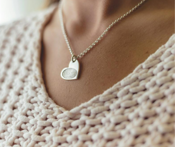 Calix - Fingerprint Heart Pendant