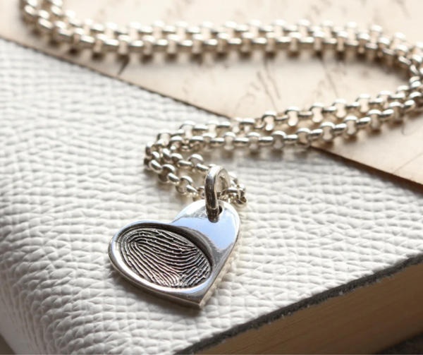 Calix - Fingerprint Heart Pendant