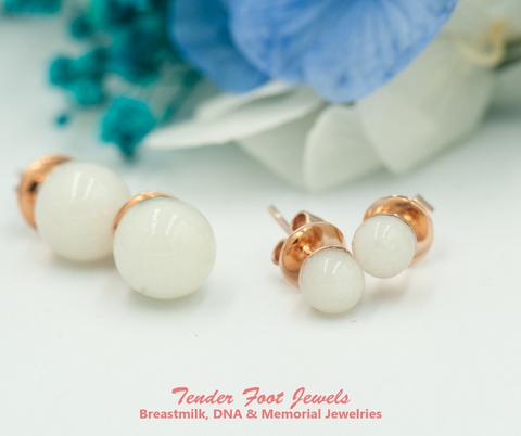 LUCY AND LUNA - MOTHER AND CHILD STUD PEARL EARRING
