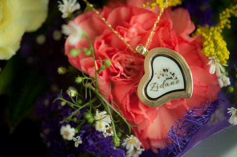HARLEEN HEART MEMORY GLASS LOCKET