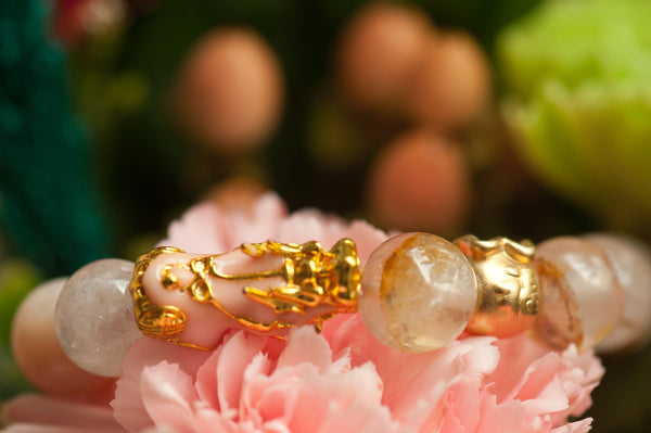 RIA - PINK AVENTURINE PIAO BRACELET