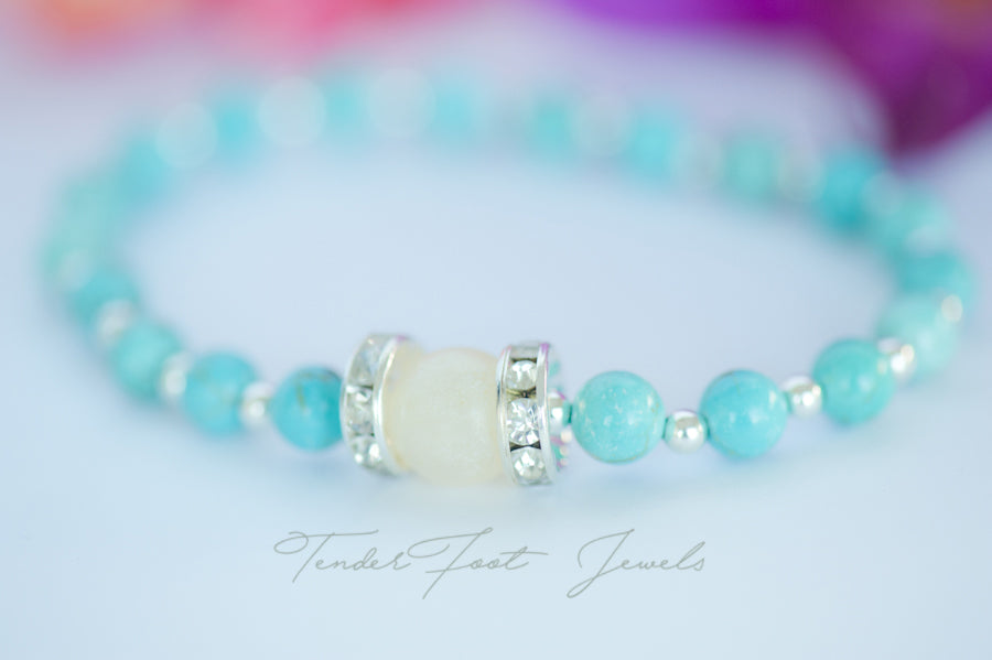 THEA - TURQUOISE BREASTMILK BRACELET